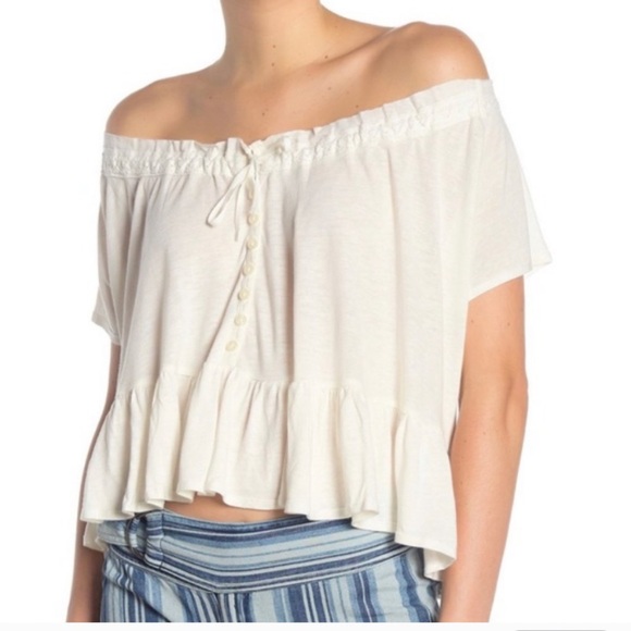 Free People Ruffle Tee - Picture 5 of 5